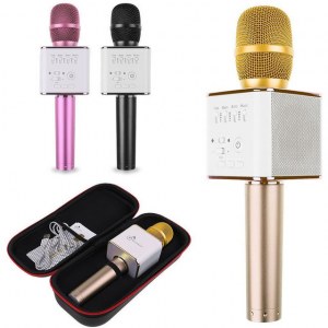 UNIVERSAL Microphone Sans Fil Bluetooth USB Bluetooth Haut-Parleur Disque Musique Micro...
