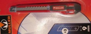 Cutter sécable 9mm MULLER - 3 Lames