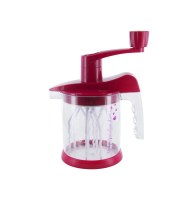 Batteur universel 1l + livret 8 recettes - rouge