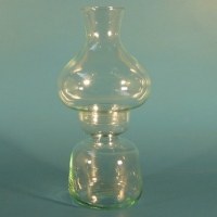 Lampe à pétrole en verre