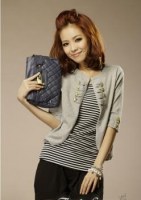 Gilet manches 1/2 double boutonnage Gris