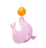 Suspension otarie - luminaire - rose / orange