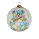 1944 Boules de Noël en verre soufflé peintes à la main (déco d'art pour marchés de Noël...)