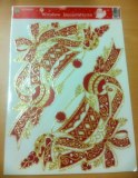 STICKERS FENETRE THEME NOEL PAILLETTES