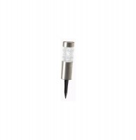 Borne solaire - inox / acrylique - accessoires de jardin