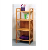 Etagère 4 plateaux - bambou - meuble de rangement