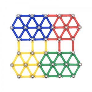 BLOCS MAGNÉTIQUES BOULES DE COULEUR 206 ÉLÉMENTS KM-7
