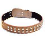 Collier 70cm X37mm croute de cuir