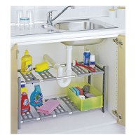 Etagère de rangement largeur réglable - plateaux modulables