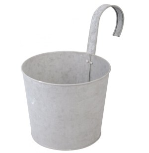 Pot jardinière - zinc - patiné