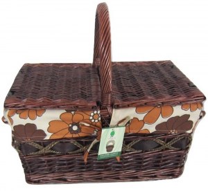 Panier pic -nic en osier