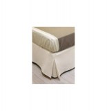 Cache sommier beige - décoration sommier 90 x 190 cm - linge de lit