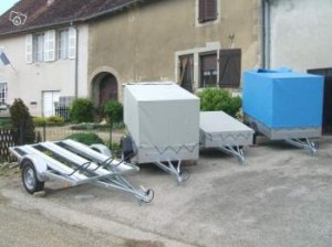 REMORQUE NEUVE NORMES «CE» PTAC:500 kg