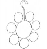 Porte-écharpes ou foulard - 8 anneaux - rangement de vetements