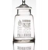 Bonbonnière en verre - bocal à gateaux - grand modèle