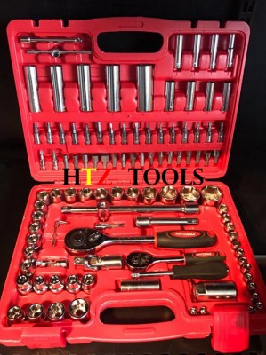 Coffret cliquet et douilles 108 pieces chrome vanadium