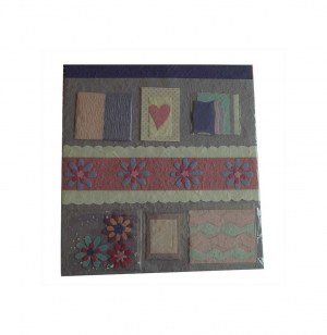 Kit scrapbooking - fleurs - violet