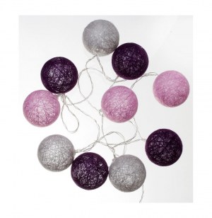 Guirlande d'intérieur - 10 lampions 6 cm - décoration lumineuse - ro