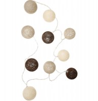 Guirlande d'intérieur - 10 lampions 6 cm - décoration lumineuse - ma