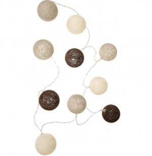 Guirlande d'intérieur - 10 lampions 6 cm - décoration lumineuse - ma