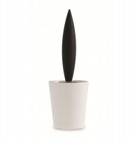 Roulette à pizza soft touch - noir - legnoart - design italien