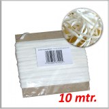 Cordon bande ruban élastique plat 4 mm blanc ; 10 mètres sur la carte