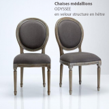 Lots de chaises Médallions