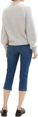 020289 Pantacourt en jean femme Tom Tailor