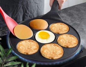Poêle antiadhésive 26cm pour mini-crêpes blinis Mini Crêpe induction 7 Moule