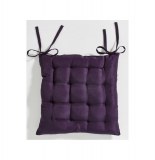 Galette de chaise matelassée 40 x 40 cm - violet