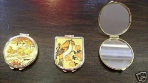 Lot de 3 miroirs de poche portables fer