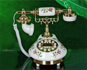 TELEPHONE RETRO TYPE PORCELAINE