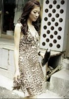 Vente en gros :Robe drapée effet cache-coeur