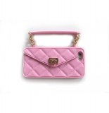 Pochette iphone 5 - rose avec alliage en or