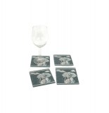 Dessous de verre - motifs chats - lot de 4 sous verre