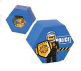 Baril de Rangement Lego Hexagonal Bleu