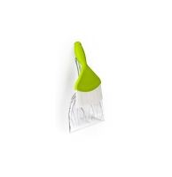 Ramasse poussières et miettes de table - brosse + pelle oiseau - vert