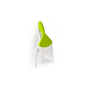 Ramasse poussières et miettes de table - brosse + pelle oiseau - vert