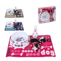 Gamelle pour chien - plastique - rose
