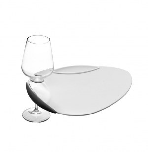 Plat invité pour fêtes et réceptions - noir - legnoart - accessoire