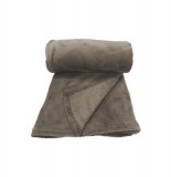 Plaid polaire moelleux - bronze - 125 x 150 cm
