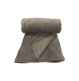 Plaid polaire moelleux - bronze - 125 x 150 cm