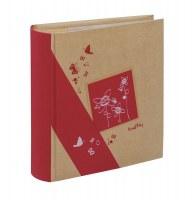 Album photos à pochettes 11,5 x 15 cm - 300 photos - kraftty - rouge