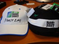 Lot casquette colector coupe du monde rugby 2007