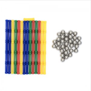BLOCS MAGNÉTIQUES BOULES DE COULEUR 206 ÉLÉMENTS KM-7