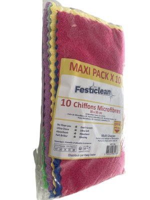 Destockage lot de 10 chiffons micro fibres 1,5 €