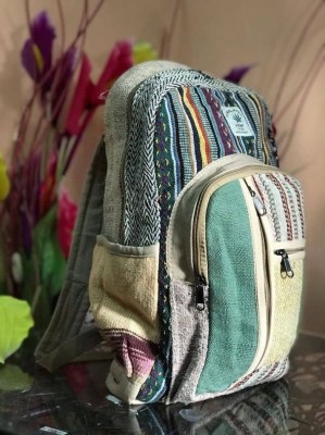 Sac à dos/bandoulière colorés chanvre du Népal