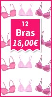 Clearance Sale of 12 Bras