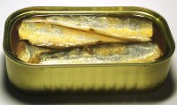 Boîte de sardine conserve