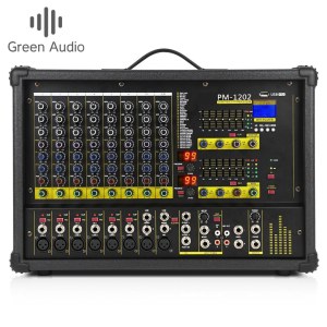 GAX-PM1202 8 Channels Prower Mixer Dj Audio Mixer All-in-one Portable Mixer with Amplif...